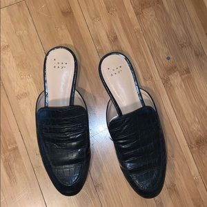 Crocodile Skin Flats